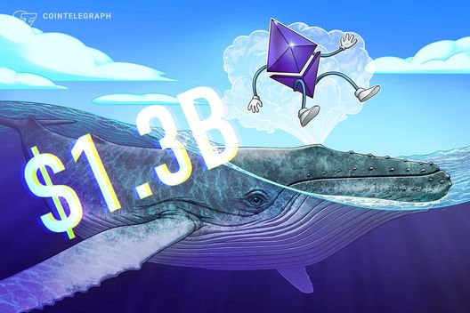 Ether whale stacks .3B in ETH, fueling K recovery hopes