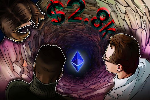 Ethereum loses .8K support as charts point to possible 22% downside
