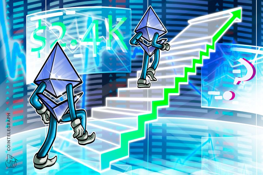 Ether tests .4K as accumulators add 246K ETH: How high can price go?