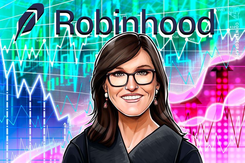 ARK Invest adds M Robinhood stake as Bitcoin falls below K