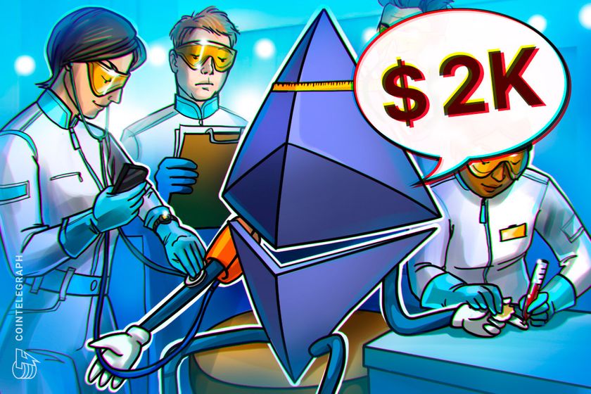 Ether reclaims K as volatility spike backs ETH price recovery