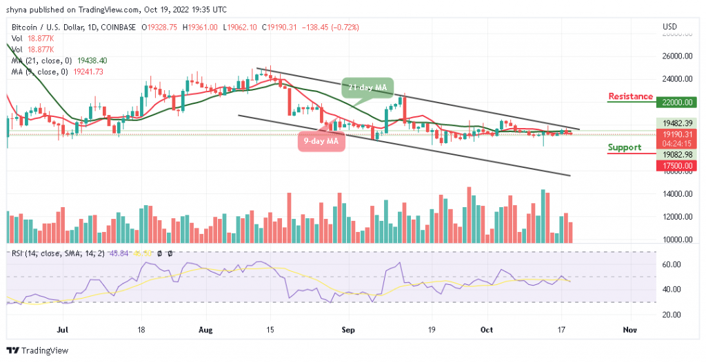 Bitcoin Price Prediction for Today, October 19: BTC/USD Price Battles with ,000