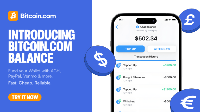 Bitcoin.com Launches Embedded Balance Solution for Instant, Low-Fee Trading