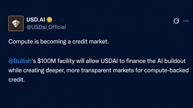 Bullish Makes 0M AI Credit Bet With GPUs Serving as Collateral