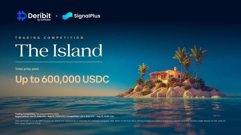 Deribit and SignalPlus Launch The Island Trading Competition With Up to 0,000 USDC in Prizes