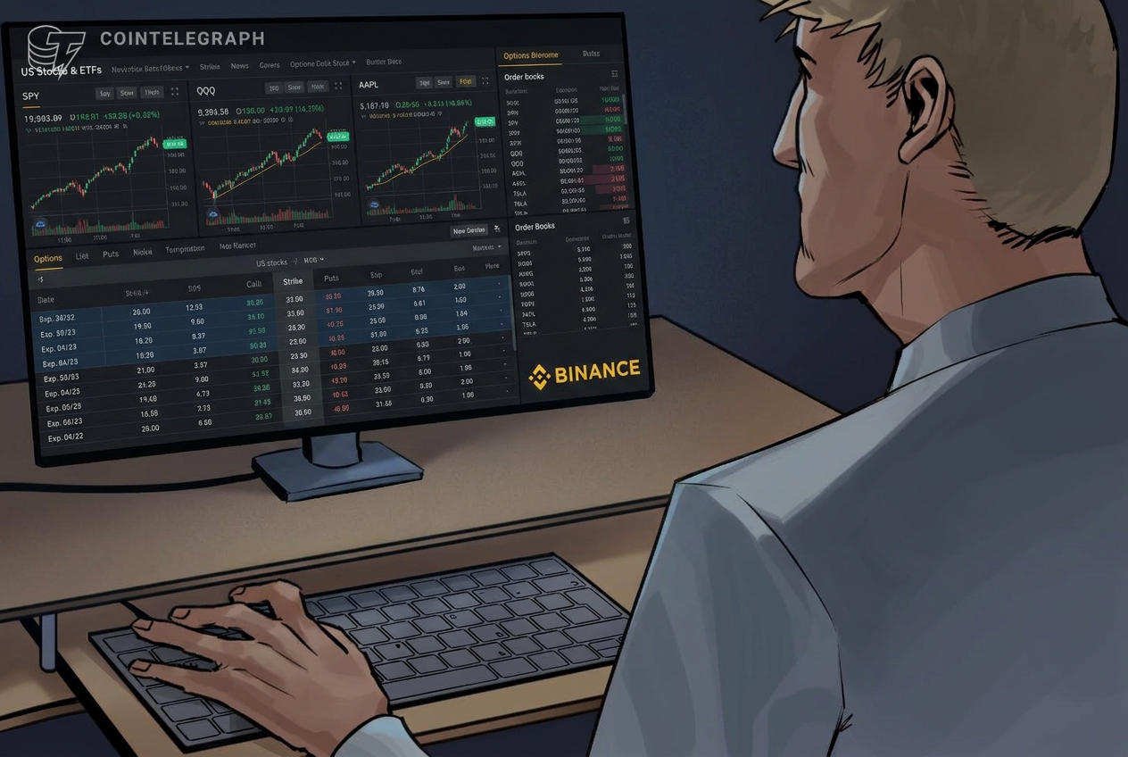 Binance expands TradFi push with options on 1,000 US stocks, ETFs