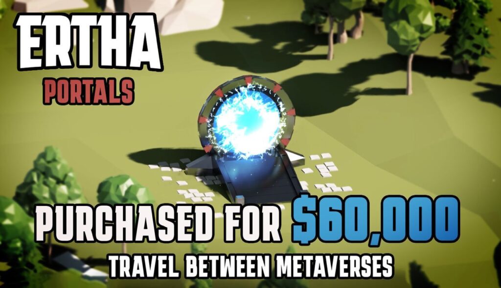 Ertha’s Inter-Metaverse Portal NFTs Bought for K