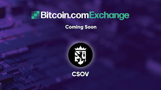 Quantum-Resistant Token, Crown Sovereign (CSOV) Will Be Listed on Bitcoin.com Exchange
