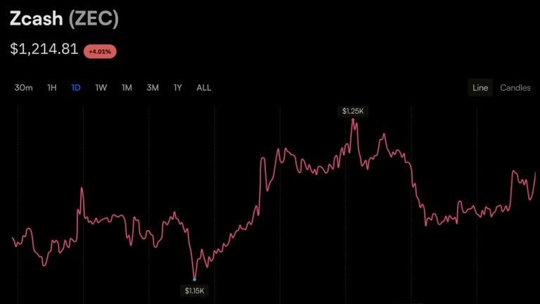 Zcash’s ,200 Push Sustains, Sending Garrett Jin’s Short .7M Underwater